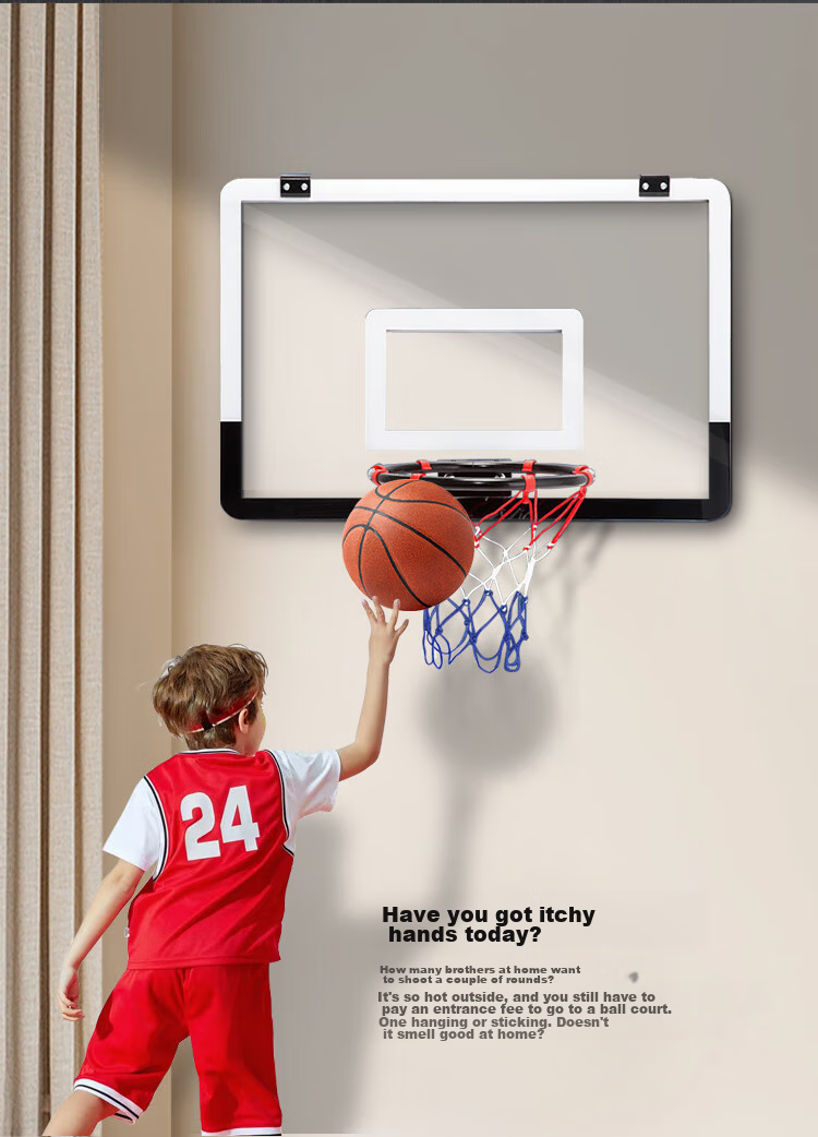 LIVEX Wall-Mounted Basketball Hoop, Indoor And Outdoor Standard Basketball Rim for Children, Boys, Girls, Adults, Home Use And Training 4