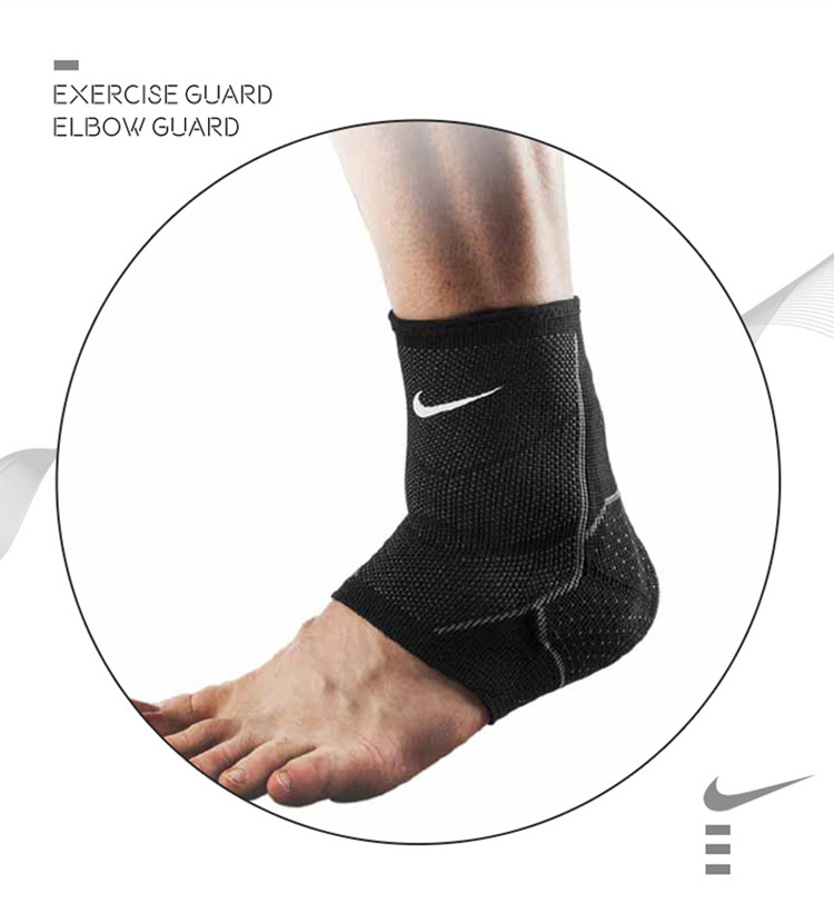 NIKE Knitted Sports Ankle Support Brace for Fixing Sprained Ankle, Suitable for Men And Women, Basketball, Badminton, N1000670031, Size L 2