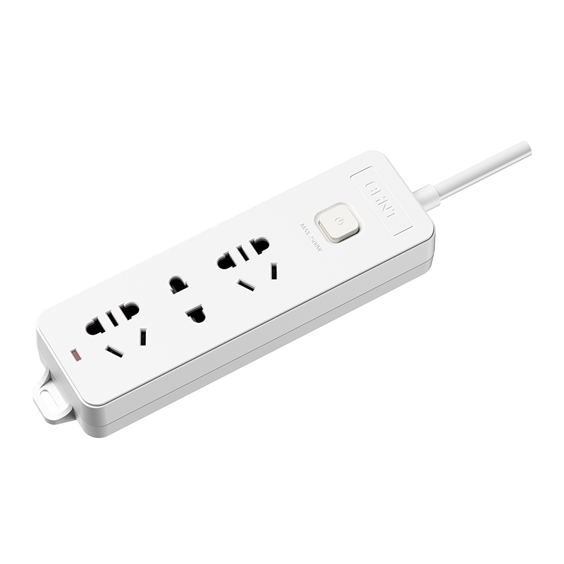 CHNT Master Control Socket/power Strip/outlet Strip/power Board/extension Cord Socket, 3-Outlet Combination Socket with Master Control, 1 Meter