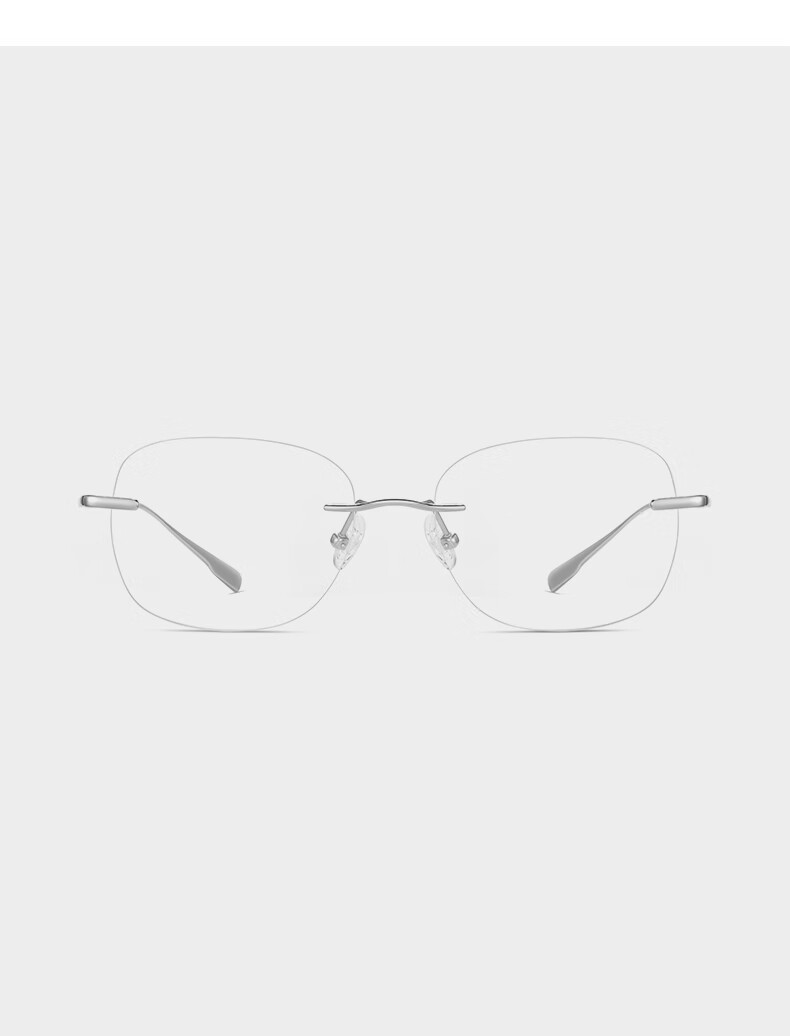 CAPONI Blue Light Blocking Glasses for Women, Pure Titanium Ultra-Light Frameless Gold Wire Flat Lenses, Anti-Radiation Phone Protective Eyewear for Men, Non-Prescriptio 20