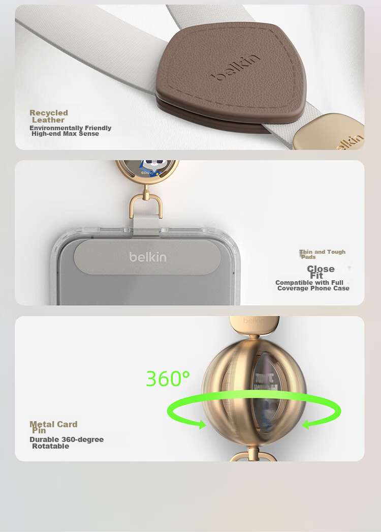 BELKIN Phone Lanyard, Phone Chain, High-Quality Neck Strap, Crossbody Phone Strap, Anti-Loss Cord, Phone Pad, Braided Style, Zootopia 10