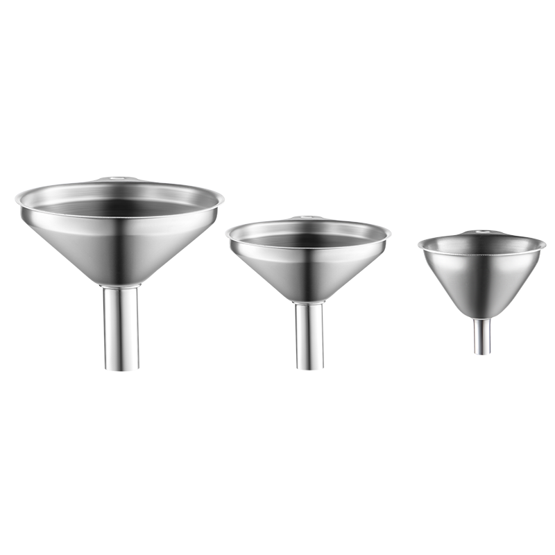 COOKER KING 304 Funnel Set, 304 Stainless Steel Funnel for Home Use, Oil Funnel, Soy Sauce Funnel, Vinegar Funnel, Thickened Wine Funnel