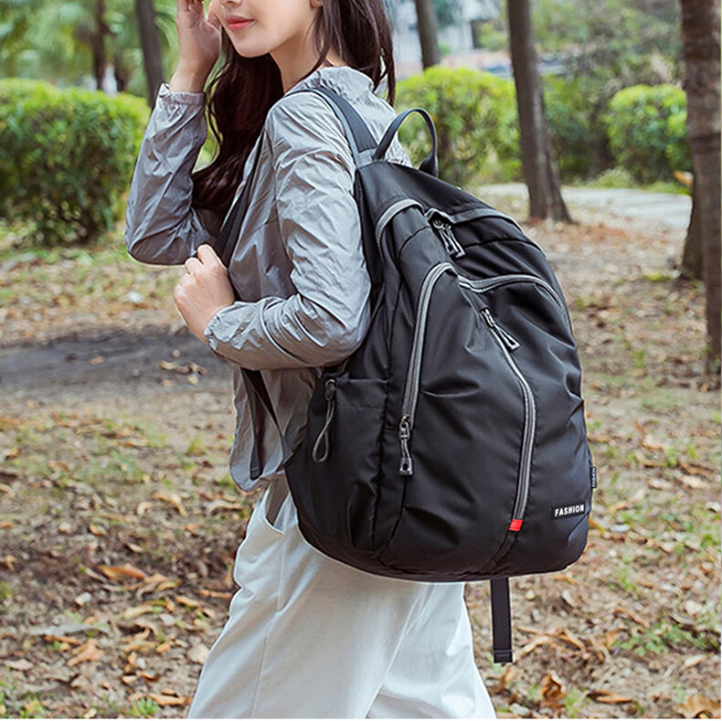 Viney Large Capacity Backpack for Women, Foldable Portable Skin Bag, Ultra-Light Water-Resistant Travel Outdoor Sports Backpack 1