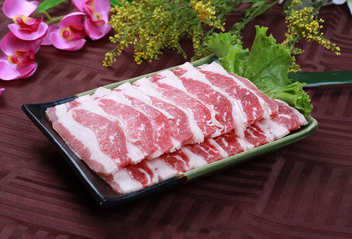 辛韩烧烤 牛五花肉 韩式烤肉食材半成品延边黄牛肉牛五花片