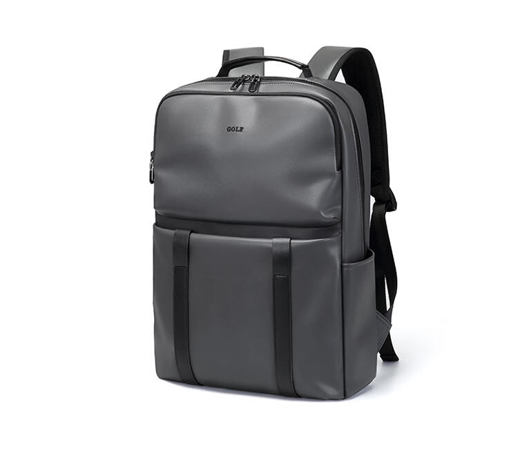 GOLF Backpack for Men, Soft Leather 15.6-Inch Laptop Bag, Large Capacity Commuter Business Travel Bag, Student Schoolbag for Wome 20