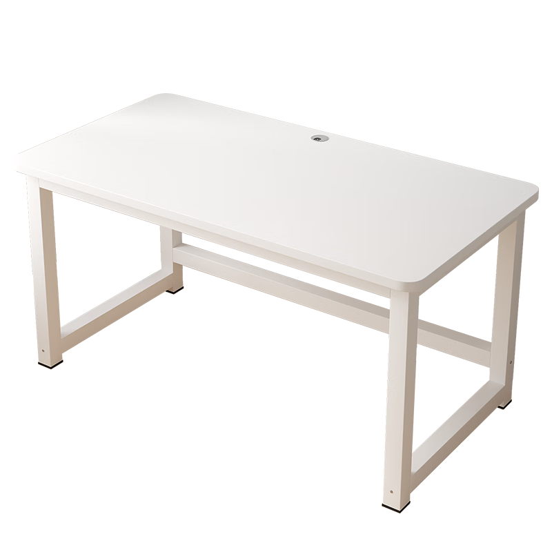 KULIN Computer Desk Home Desktop Writing Table for Bedroom And Living Room, Simple Office Study Desk, Warm White, 1.2 Meters