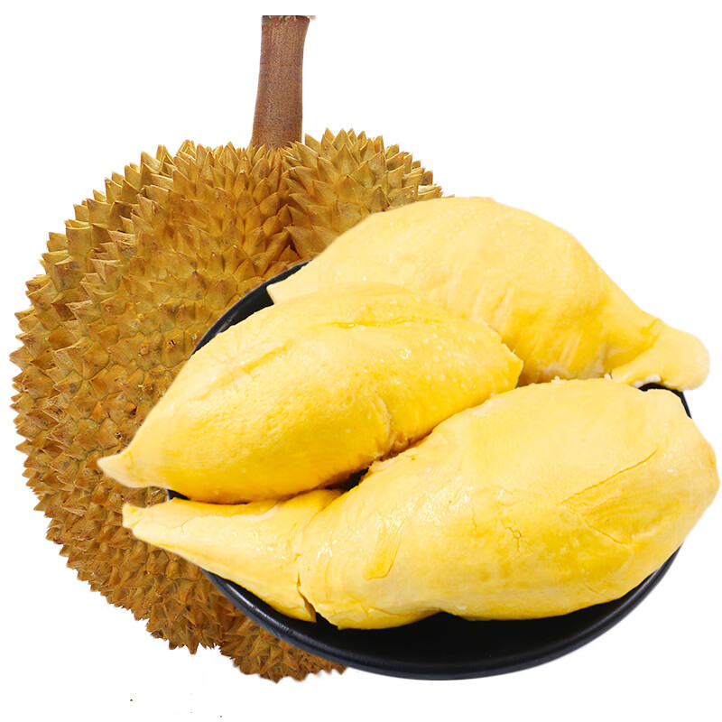 京鲜到榴莲 泰国进口金枕头榴莲 甄选A果包4房 3-4斤装 新鲜水果