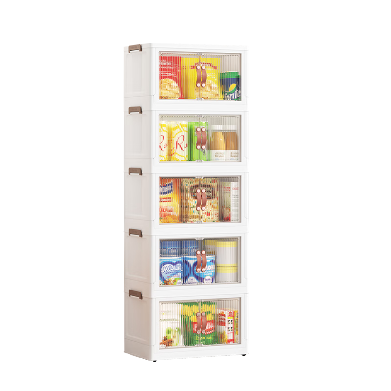 JEKO&JEKO No-Installation Storage Cabinet, Toy Organizer, Children's Wardrobe, Storage Shelf, Storage Box, 60cm Width, Five Layers