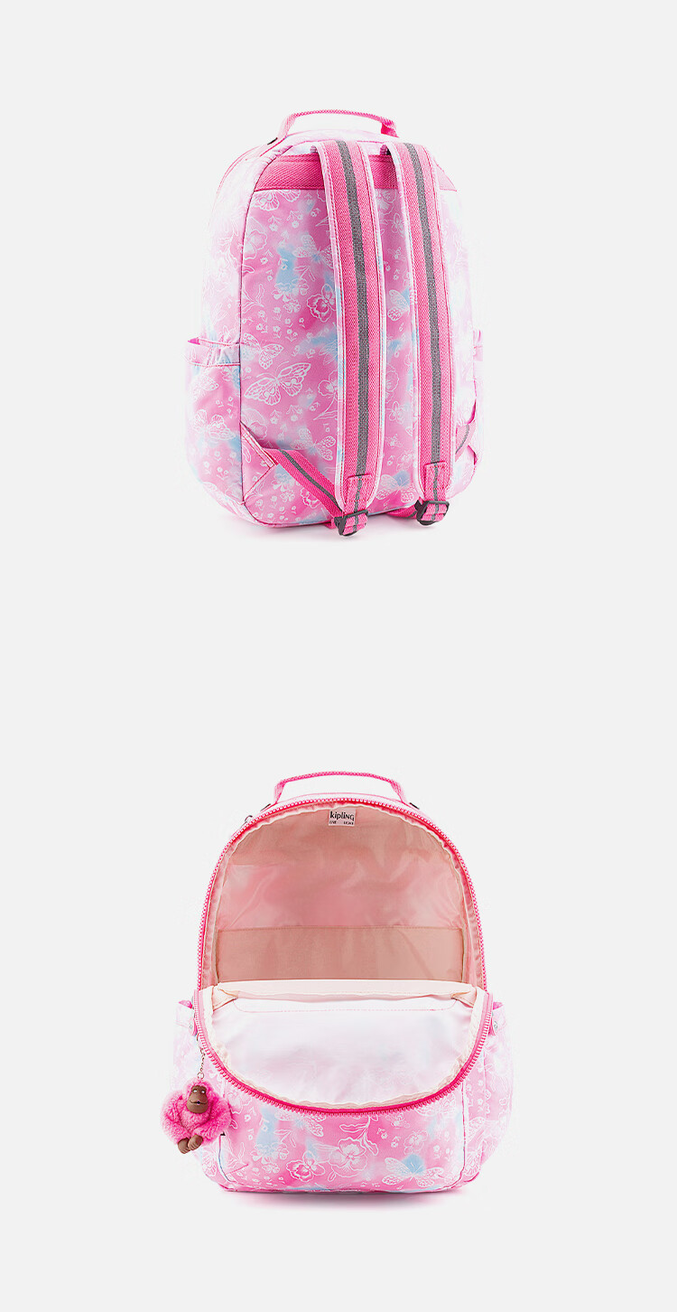Kaipulin Seoul Commuter Backpack Student Birthday Gift SEOUL Dreamy Butterfly Pink Cloud Print Girls New Year Gift 3
