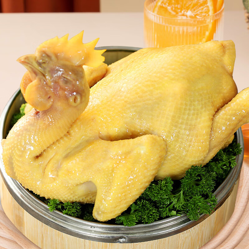 温氏供港鲜熟白切鸡1.8斤 冷冻食品 110天农家散养土鸡白斩鸡熟食