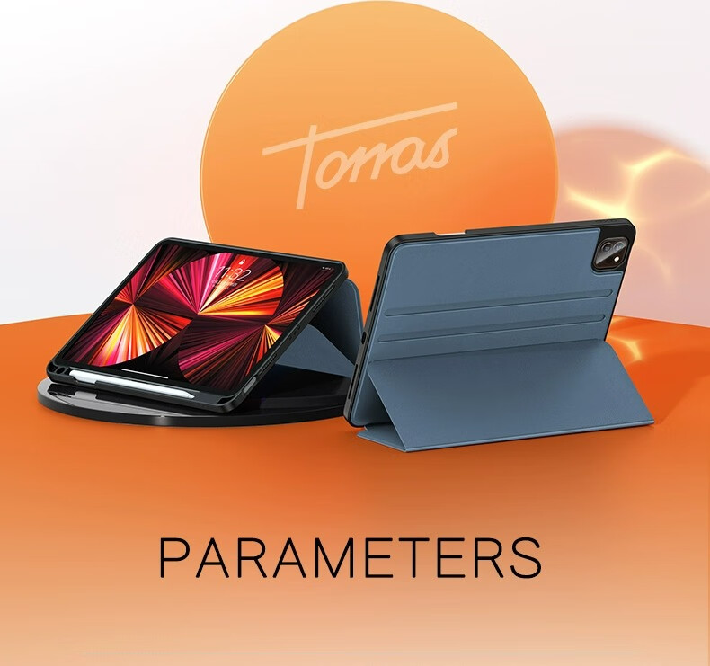 TORRAS [IPad Stand Case] for IPad Pro, Protective Case for 2020 2021 2022 11-Inch M3 Tablet, Dual Stand, Shockproof, Bend-Resistant, Stain-Resistant Case, Black 39