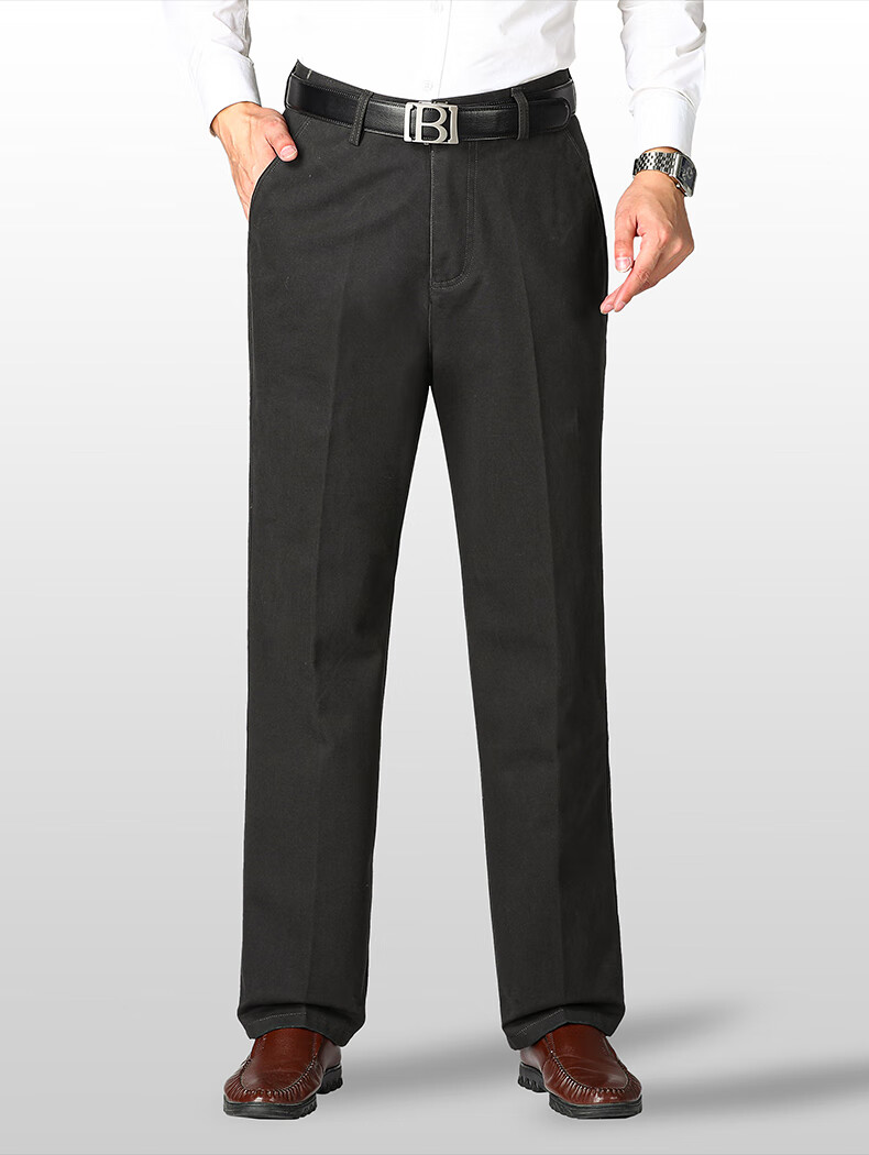 FIRS [Long-Staple Cotton] Men's Dress Pants, Spring And Autumn New Style, Business Casual Straight-Leg Trousers, Dad's Work Pants 10