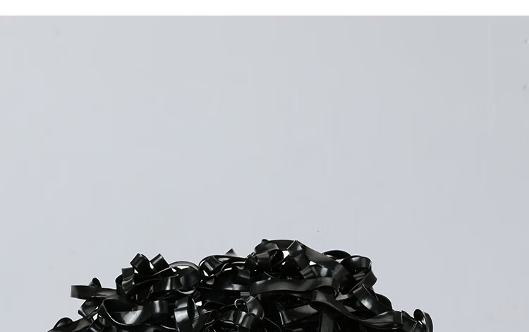 Dongyiyanxuan Disposable Hair Ties, Thickened Hair Bands, Black, 500 Pieces, Hair Elastics for Ponytails 8