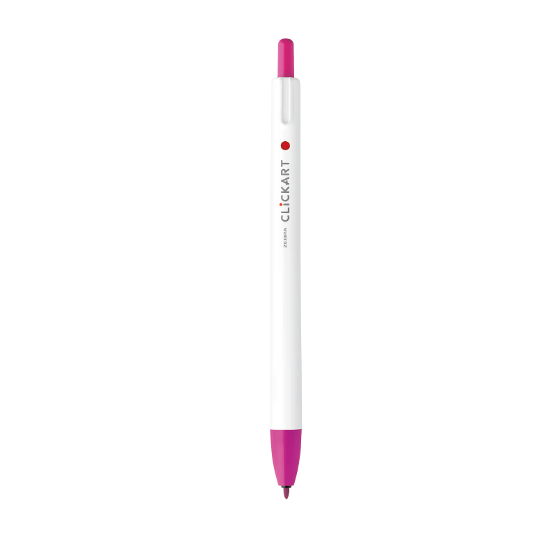 ZEBRA ArtPoint Retractable Watercolor Pen, Student Children's Doodle Drawing Coloring Fine-Tip Colored Pen Journaling Pen WYSS22 Cherry Pink Single Pe