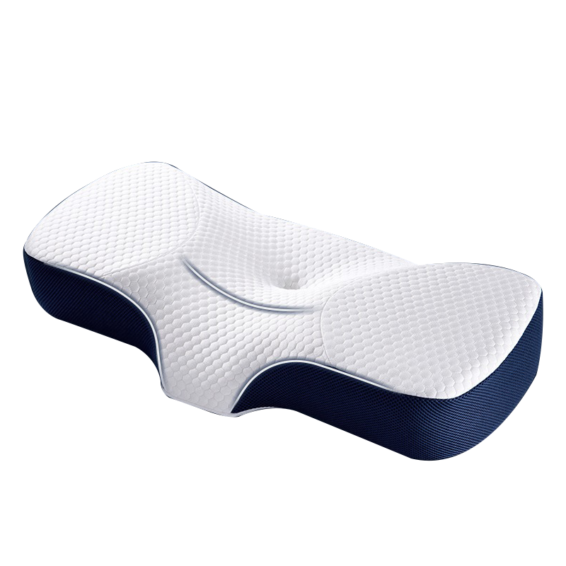 AVIVI Cervical Pillow, Memory Foam Pillow, Wealthy Package Sleep-Specific Cervical Massage Pillow Core, One Piece, Luxury Blue