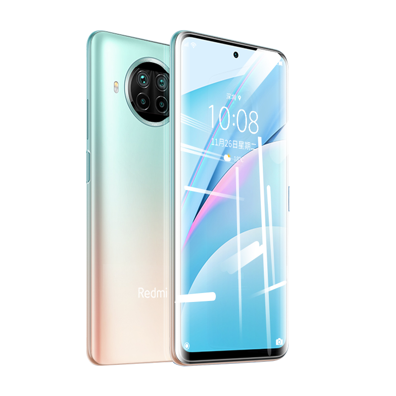 ESCASE Redmi Note9 Pro Tempered Glass Screen Protector for Xiaomi Phones, 5G Non-Full Coverage HD Glass Film, Transparent