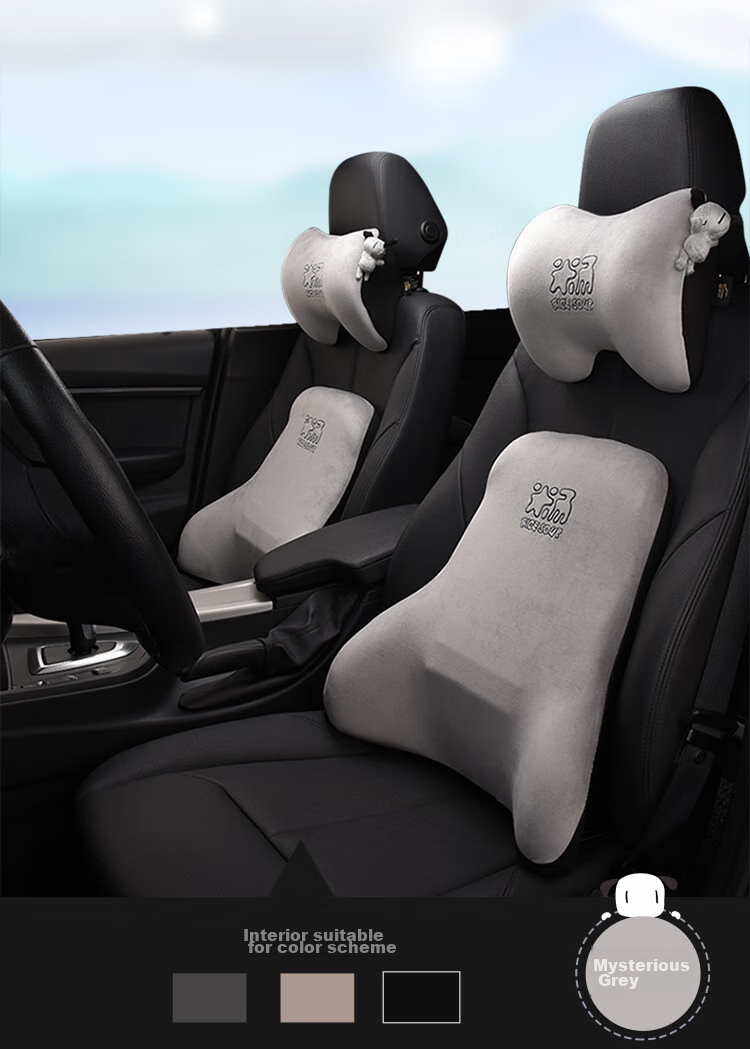 ICAROOM Car Headrest, In-Car Neck Pillow, Seat Cervical Support Cushion, Automotive Neck Pillow, Car Head And Neck Rest 17