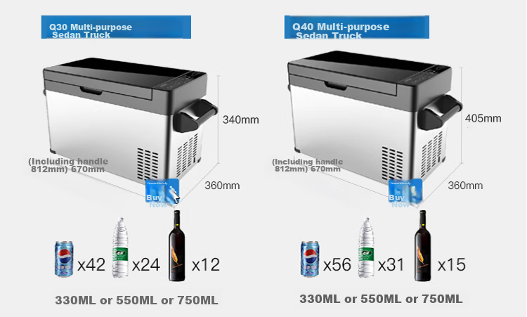 QIXUAN Q18 Car Refrigerator, Mini Fridge with Compressor Cooling, Freezing And Refrigeration Capabilities, Can Form Ice, Outdoor And Home Appliance 23
