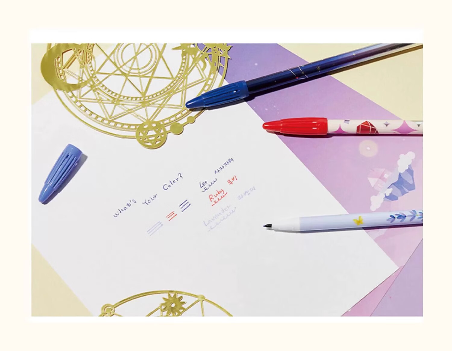 Monami 3000 Watercolor Markers, 12 Zodiac Signs, 0.4mm High-Quality Colored Water-Based Pens, for Note-Taking, Student Journaling, Line Drawing, 3-Color Set - December Watercolor Markers 6