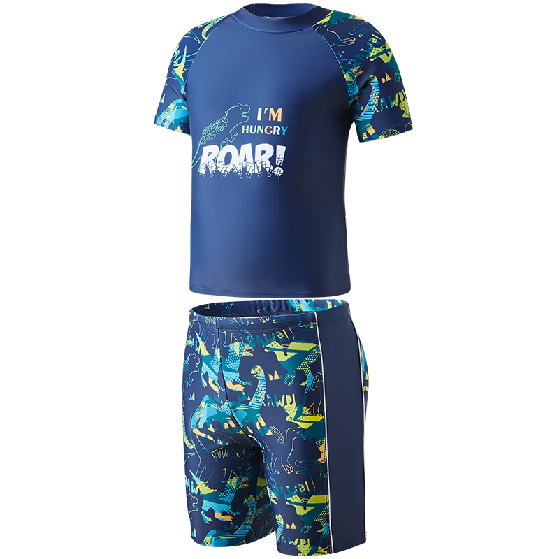 361° Children's Swimwear, Boys' Two-Piece Swimsuit, Big Kids' Swimming Trunks, Square-Leg Swim Shorts Set, Boys' Hot Spring Swimwear