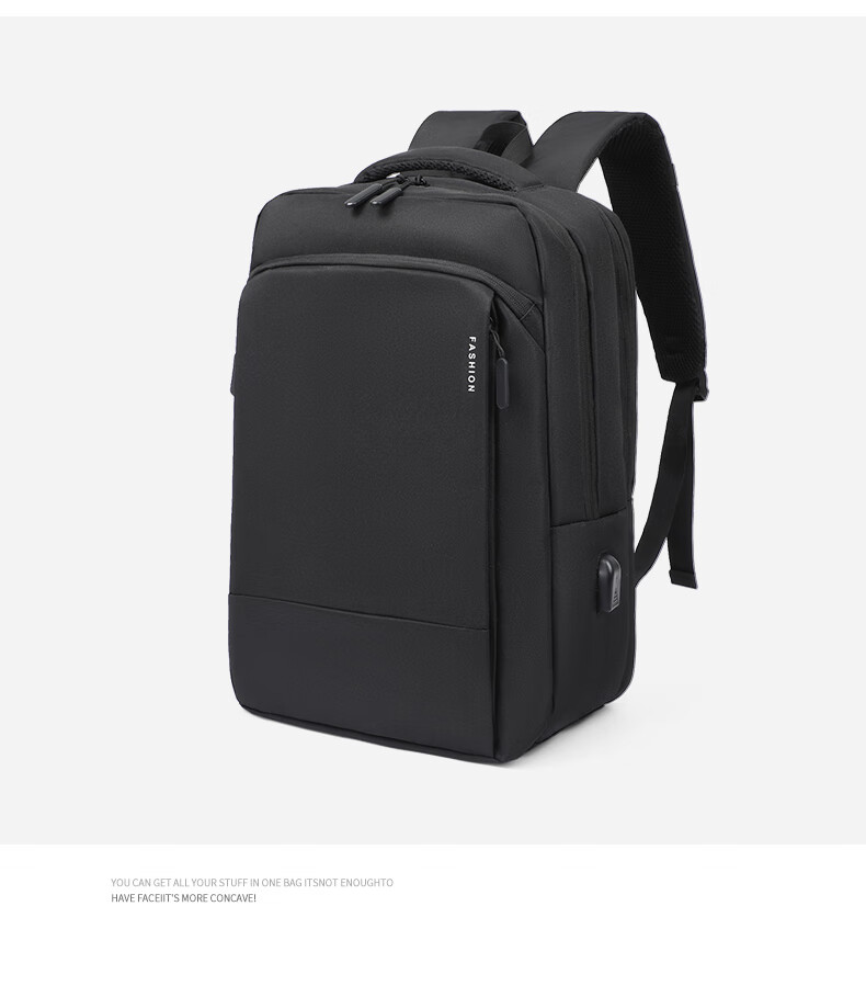 Viney Backpack, Men's School Bag, Travel Business Laptop Bag, Large Capacity, for Middle And High School Students, with A Sophisticated Feel 7