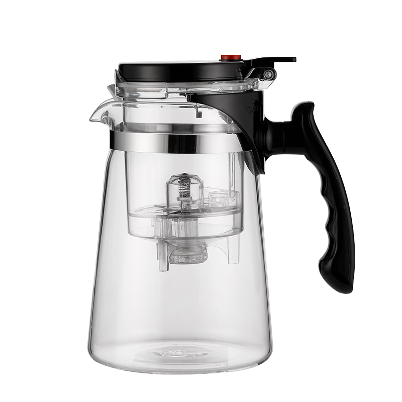 Fuguang Heat-Resistant Glass Filtered Teapot, Tea Set, 1000ML, Push-Type Floating Cup, Large Capacity, Tea-Water Separation, Home Use