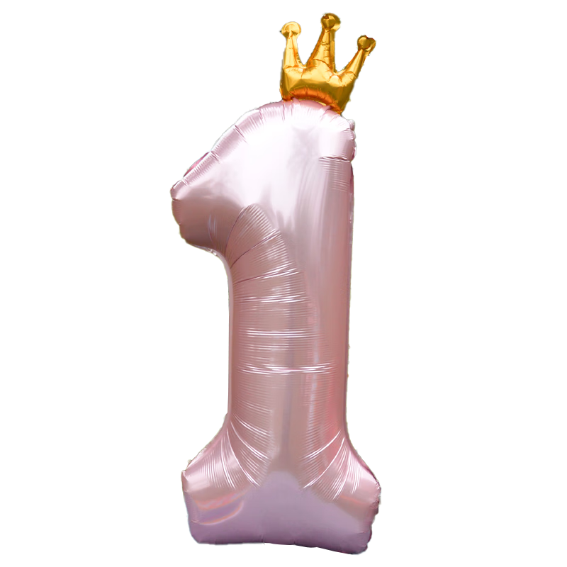Duomeiyi Birthday Scene Decoration, Girl's Children's Birthday Number Balloons, 1-Year Atmosphere Props, Party Decorations, Pink
