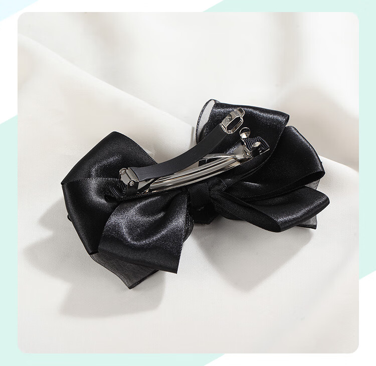 CHIMERA Back-Of Bun Hair Clip, French Bow Barrette, Half-Up Hairpin, Hair Accessory for Women, Mid-Autumn Festival Gift 6