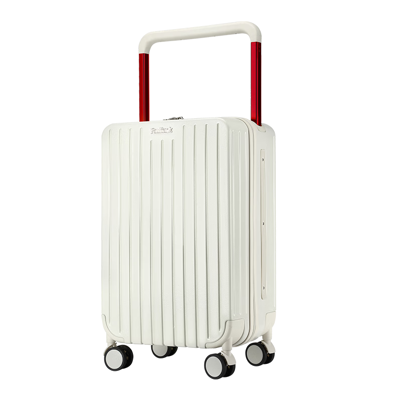 Paul Frank Suitcase, Balance Wide Handle Suitcase for Women, Large Capacity 26-Inch School Travel Case for Men, Quiet Spinner Wheels Business Trip Leather Suitcase