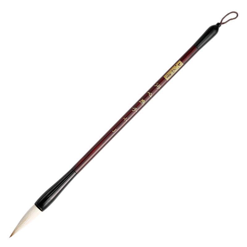 Liupinshuyuan, Versatile Beginner's Wolf Hair Calligraphy Brush, Sheep Hair Chinese Painting Brush, Wolf And Sheep Mixed Hair Large Regular Script Medium Regular Script Small Regular Script Brush, Four Treasures of The Study Huzhui, Medium Regular Script, 1 Piece