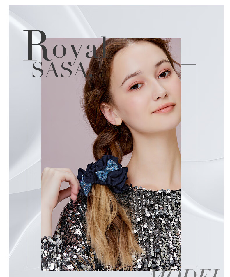 Royal Sasa Hair Accessories, Fashionable Fabric Butterfly Hair Ties, Headbands, Hair Bands, Hair Scrunchies, And Hair Flowers 1