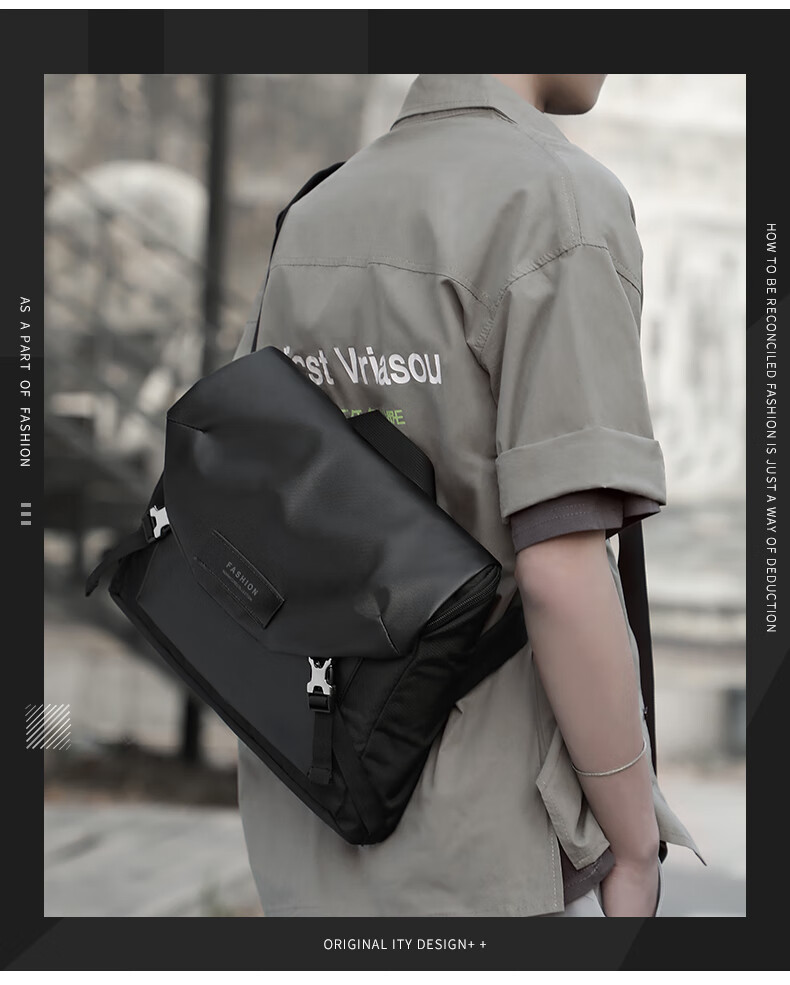 Viney Crossbody Bag, Men's Simple Shoulder Bag, Fashionable Trendy Cycling Messenger Bag, Versatile And Stylish Backpack for Me 2