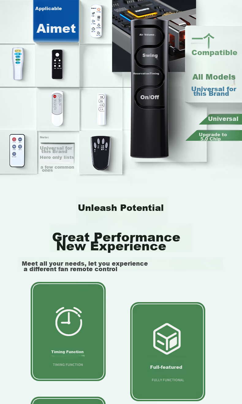 Accoona Universal Remote Control Compatible with All Models of Airmate Electric Fans, Floor-Standing Air Circulators And Desk Fans FS4092R FSW52R 3