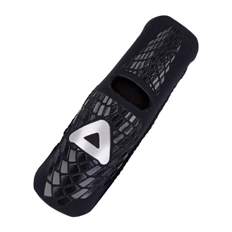 AQ Finger Immobilization Protective Sleeve for Sports, Basketball, Volleyball, Black Dragon Scale Straight Tube Style, Single Piece, B30916XS