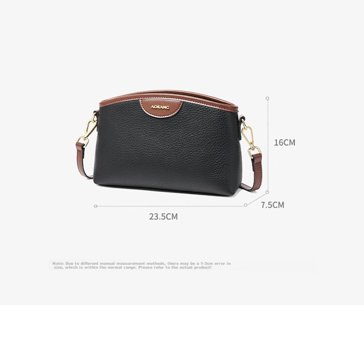 Aokang Women's Handbag, Trendy Top-Grain Leather Small Square Bag, Light Luxury Crossbody Shoulder Bag, Birthday 520 Gift for Girlfriend Or Wife 12