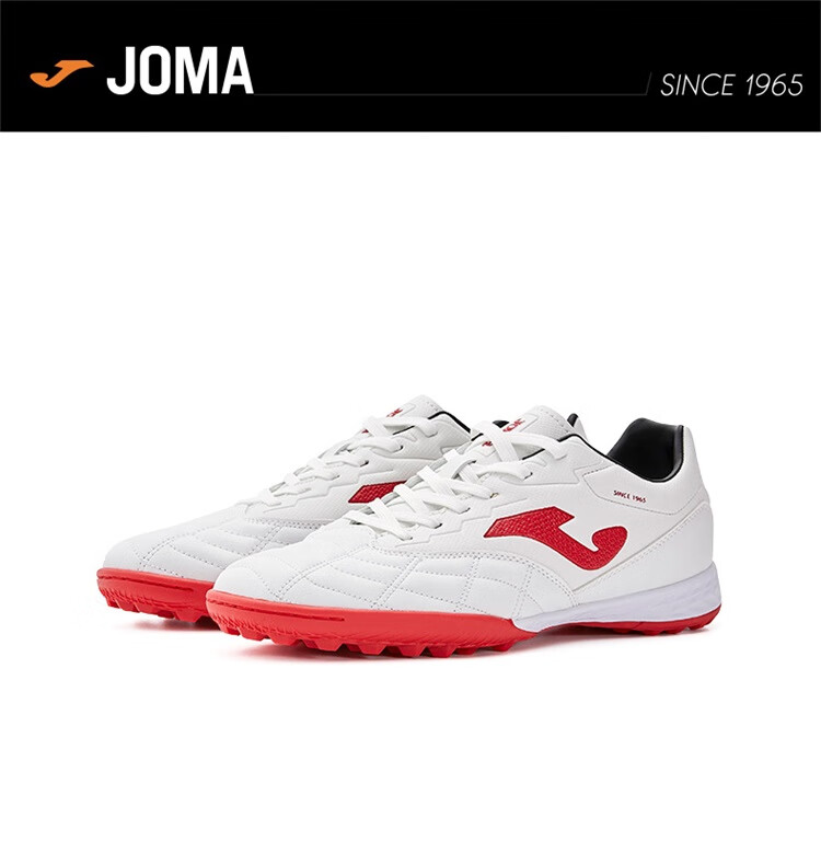 JOMA Soccer Shoes with Molded Studs for Adults, Men, Women And Youth, TF Non-Slip Professional Competition Football Training Shoes, Red, Size 43 1