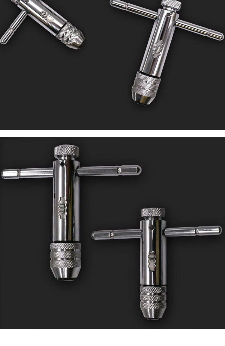 HSDC Tap Ratchet Wrench Threading Tool with Drill Bit High-Speed Steel Tapping Tool M3~M8 (Short) 7