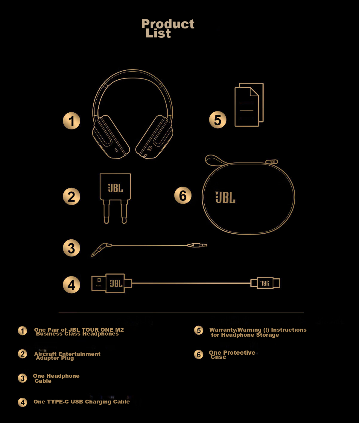 JBL TOUR ONE M2 Wireless Bluetooth Headphones, Long Battery Life, Active Noise Cancellation, Hi-Res Certified, Music Earphones, High-End Travel Commuter Headset, Champagne Gold 20