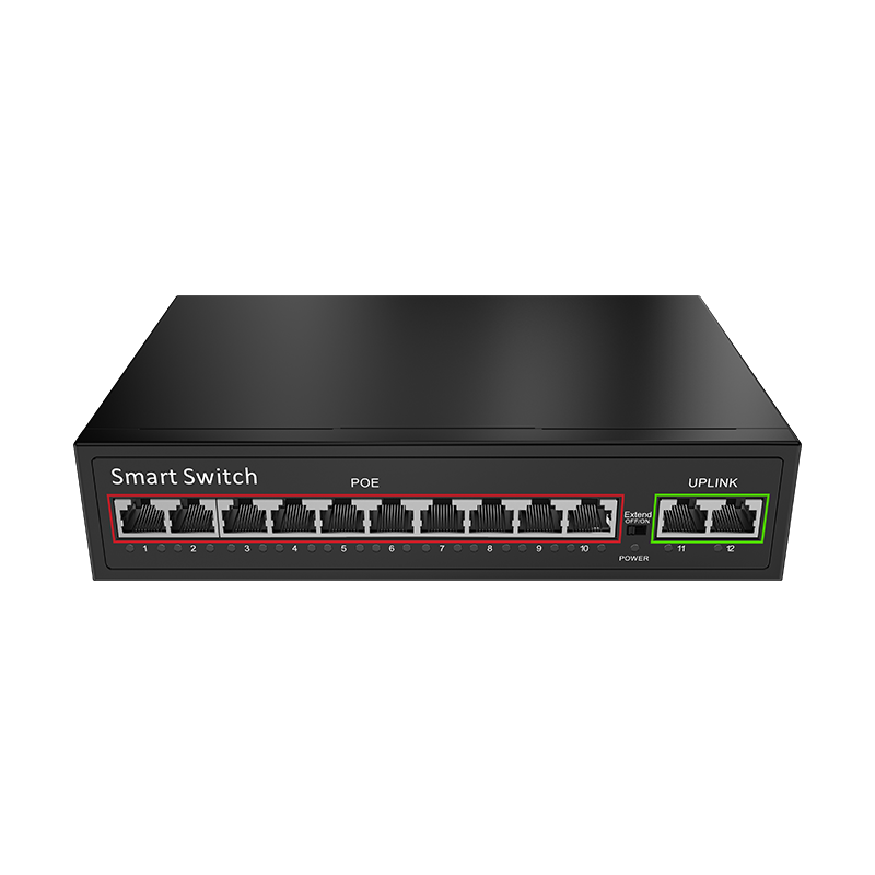 KeepLINK KP-9000 Standard POE Switch, 100Mbps, 12 Ports, Splitter, Suitable for Engineering Projects, Per Unit