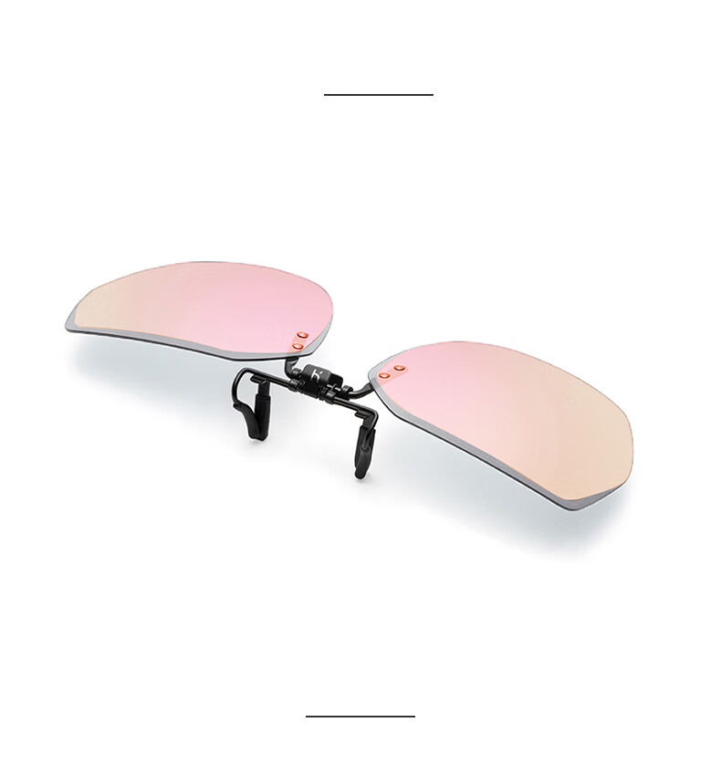 HELEN KELLER Sunglasses Clip, Geometric Large Frame Glasses Clip, Driving-Specific Myopia Sunglasses Clip HP823C5 16