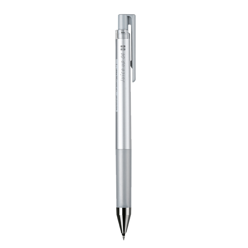 PILOT Juice Up Colorful Retractable Gel Pen, Signature Pen, Water-Based Pen for Students' Journaling, Stationery And Office Supplies, LJP-20S4 0.4mm, Silver, Single Pe