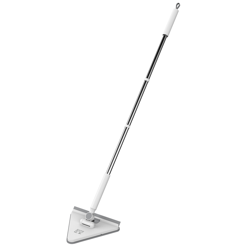Dawei Triangle Flat Mop with Approximately 24cm Handle And 123cm 2-Piece Cloth P2 Foldable Triangle Mop, Imitating Manual Hand Mop