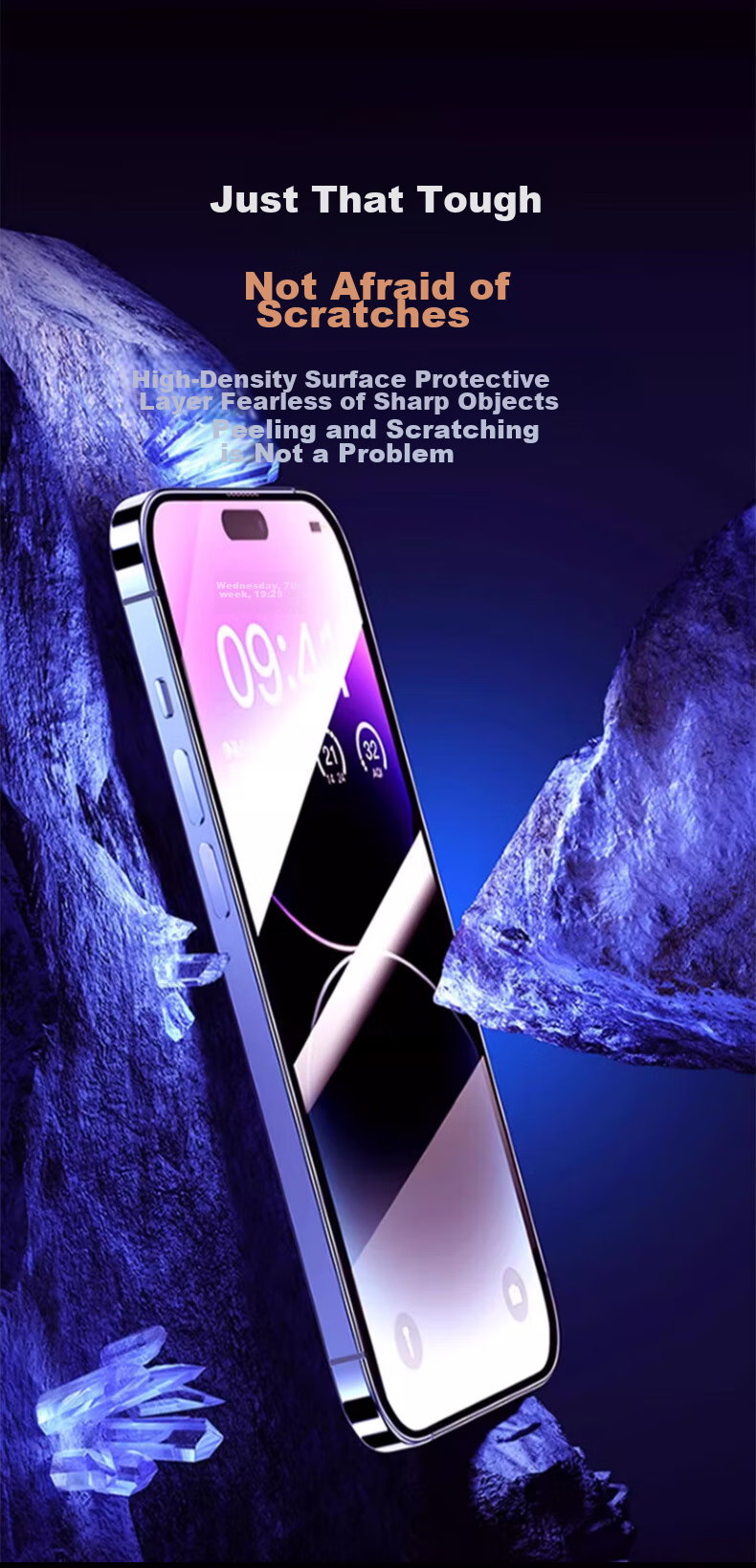 HotFire Tempered Glass Screen Protector for Apple X/S/11Pro, Full Coverage High Definition Anti-Fingerprint Dust-Free Quick Installation Box Protective Film for IPhone X/S/11Pro 7