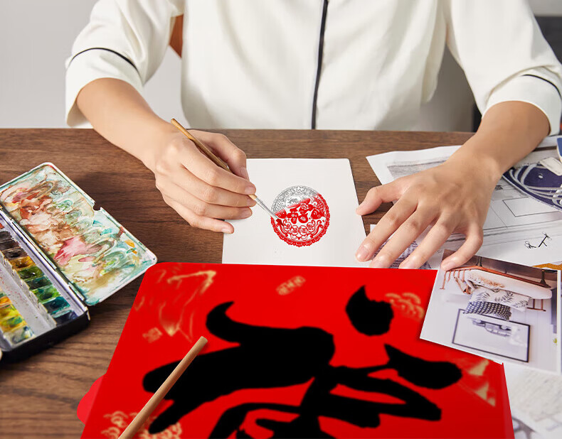 Xinxin Jingyi 2026 Year of the Horse New Spring Festival Couplets Home Use Adhesive Backed Couplets Gift Box Set 90# 8