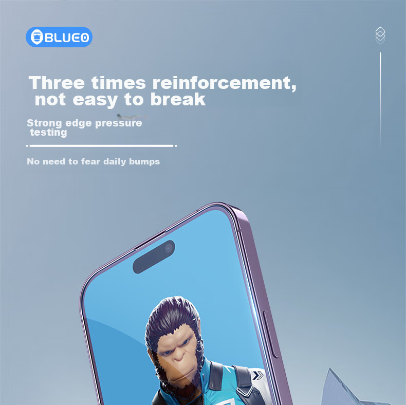BLUEO [Original Ultra-Clear + New Space Capsule] Tempered Glass Screen Protector for Apple IPhone 17e/16e/14, High-Definition Anti-Drop Anti-Fingerprint Protective Film for IPhone 13/13 Pro 13