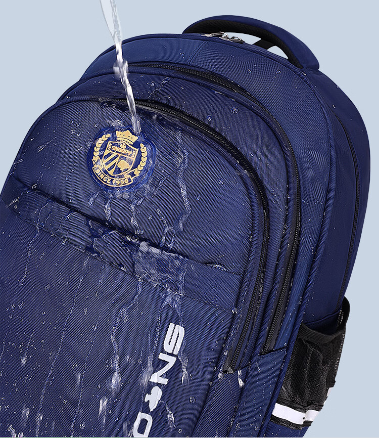 SNOOPY Middle School Backpack Large Capacity for Grades 4-9, Multi-Compartment High School Student Water-Resistant Double Shoulder Bag for Boys, Royal Blue 11