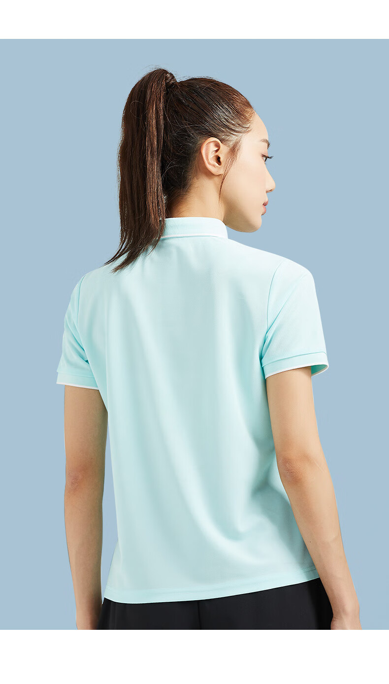 TECTOP Quick-Dry Shirt, Women's Outdoor Solid Color Stand-Collar Short-Sleeve Sports Polo Shirt, Moisture-Wicking Casual T-Shirt DJB623006, Women's Light Pink 2XL 24