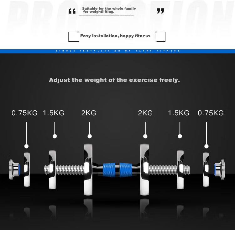 Chengyue Dumbbell And Barbell Set, 20kg Electroplated, Adjustable And Detachable Fitness Equipment for Men And Women, CY-167 14