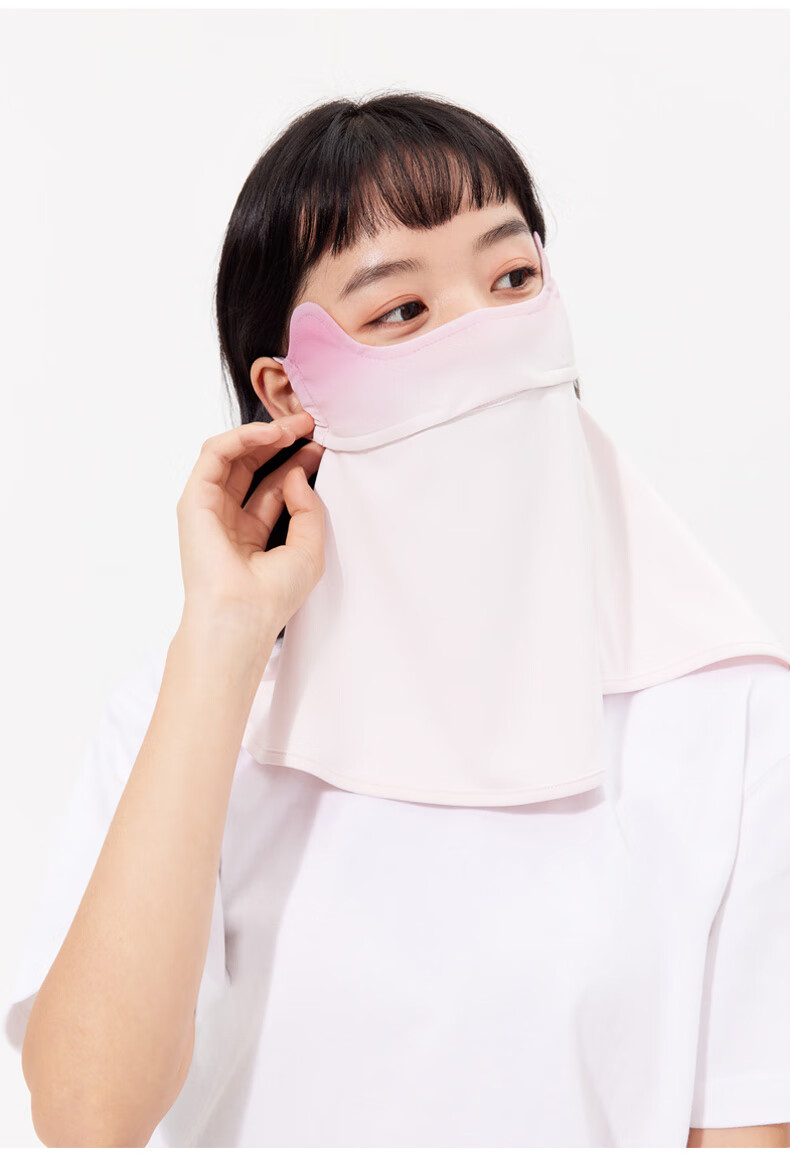 BWNK Sun Protection Face Mask for Women, Outdoor Cycling Mask, Ice Silk Breathable Ear-Loop Face Covering, Face Shield, Sun Protection, Eye Corner Guard, Thin Face Mask 13