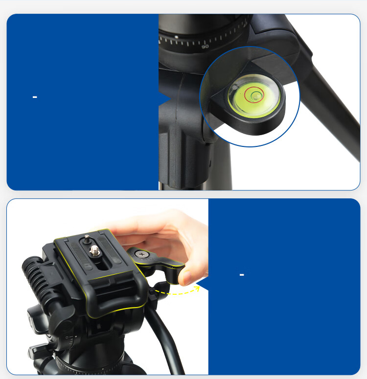 Benro T981 Portable Mirrorless DSLR Camera Grip, Vertical Shooting 3D Gimbal, Video Interview Live Streaming Photography Camera Equipment, Temperature Measurement Device, Phone Clamp, Hydraulic Tripod 15